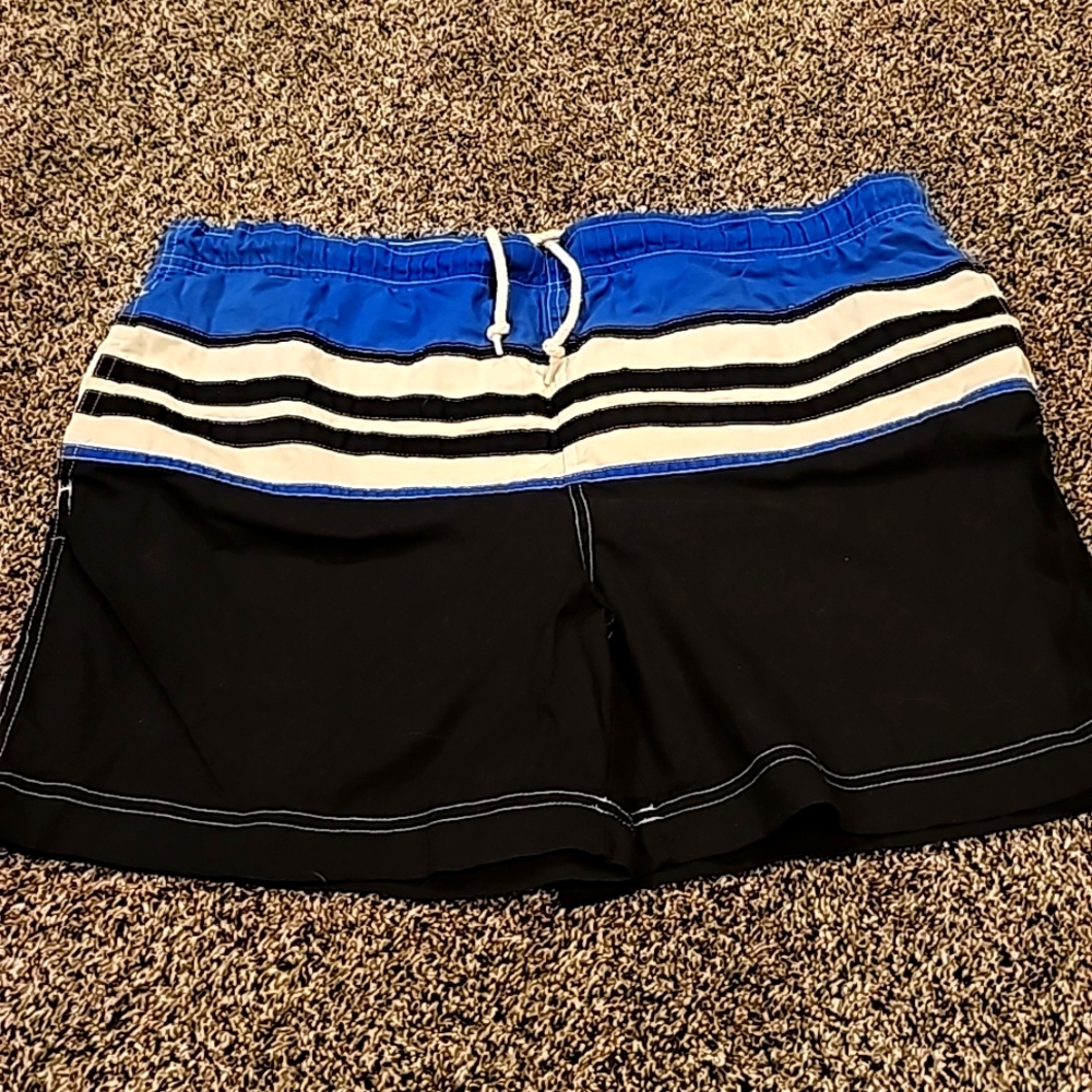 Islander Mens Swim Board Shorts Trunks Relaxed Nylon Pockets Blue